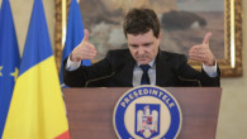 Președintele Nicușor Dan susține declarații de presă pe tema sistemului de justiție din România, la Palatul Cotroceni din București, 21 decembrie 2025. Foto: Inquam Photos / George Călin | Poza 4 din 9