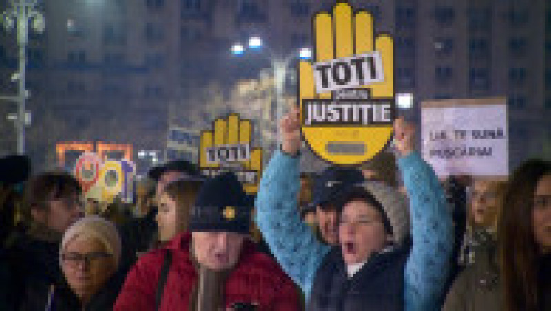 Protest pentru independența justiției, în a patra zi de manifestații. Foto: Digi24 | Poza 1 din 10
