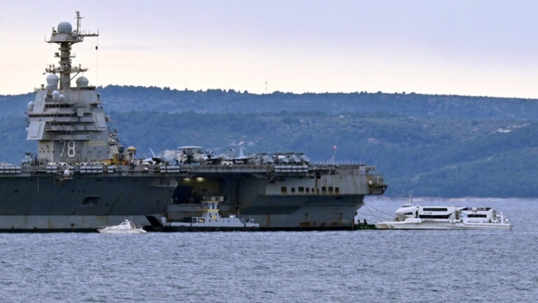 portavionul-american-uss-gerald-ford-a-ajuns-in-croatia-pentru-mentenanta.-asigurari-ca-nava-a-ramas-„deplin-operationala”
