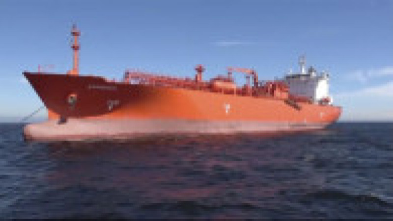 Serviciul de securitate rus FSB susține că petrolierul ARRHENIUS, care transporta GPL și sosea din Anvers (Belgia, stat membru al NATO) către Ust-Luga, în regiunea Leningrad, avea atașate mine explozive. Foto: Profimedia | Poza 3 din 8